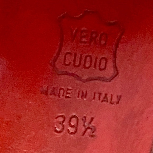 Christian Louboutin Brown Velvet Heels VINTAGE DESIGNER - Picture 5 of 5